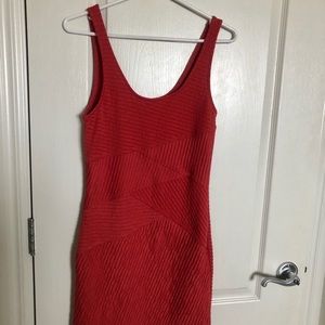 Red bodycon dress